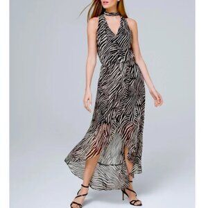 White House Black Market Zebra print dress Size 6